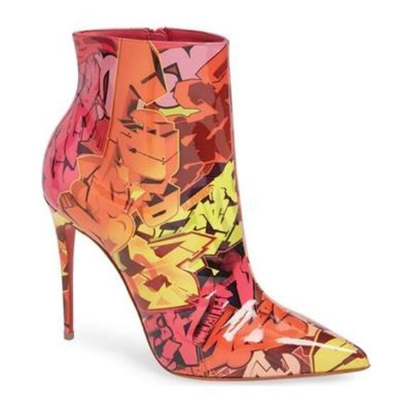 Christian Louboutin So Kate Booty 100 Patent Metrograf Heel Ankle Boot Bootie 36 - Picture 5 of 8